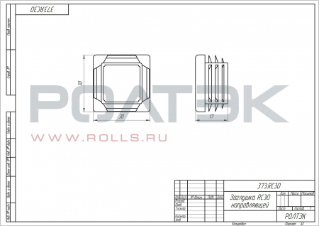 Заглушка RC30 направляющей